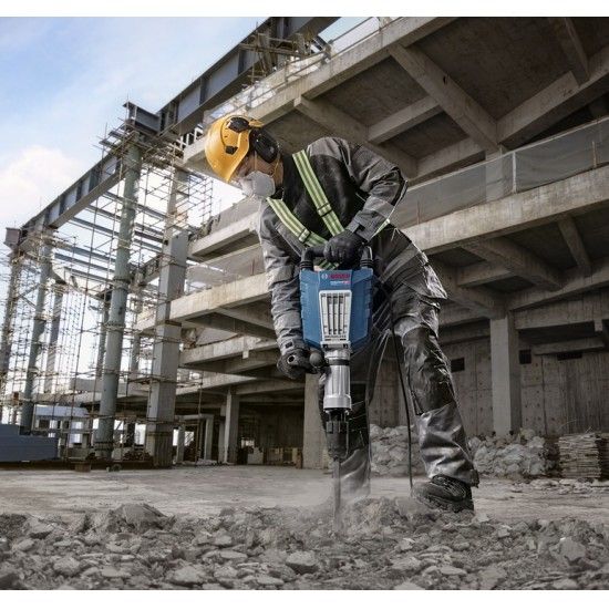 Martelo demolidor hexagonal Bosch GSH 14 C Brushless 0611344020 + mala + 3 ponteiros 2608690188