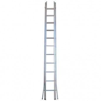 Escada Aluminio Tripla 3,00mt Pes Abertos ref FEAT300PA FLUX