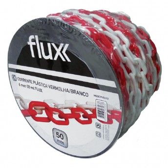 Corrente Plastica Vermelha/Br 6mm 50mt ref FCPVB650 FLUX