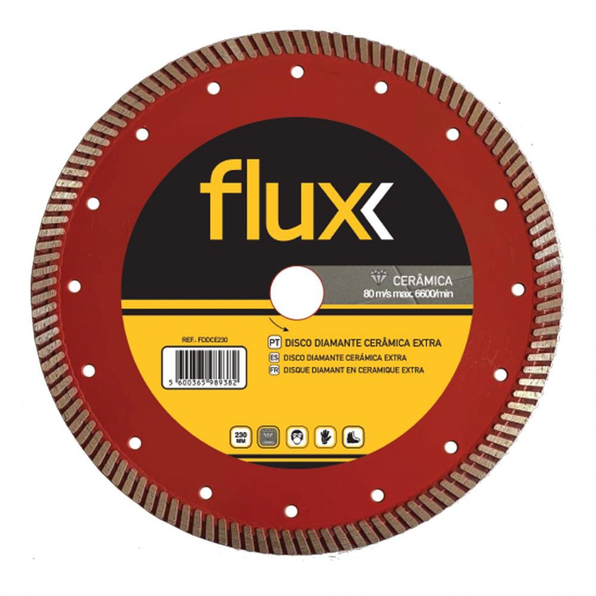 Disco Diamante Ceramica Extra 230mm refª FDDCE230 FLUX