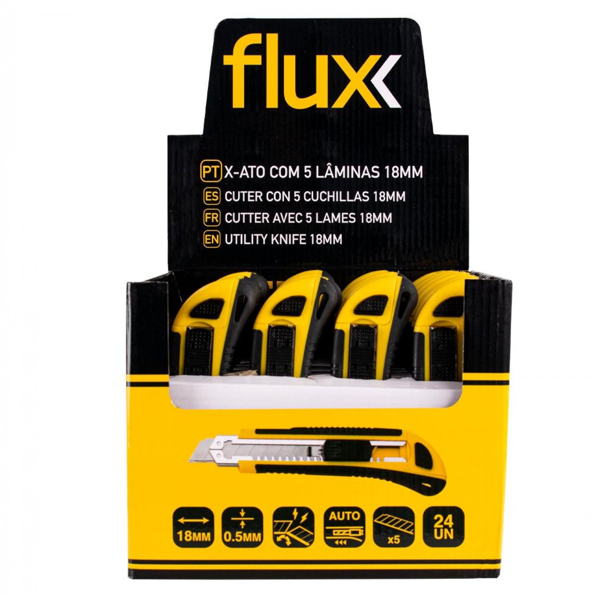 Conjunto 24 X-Atos 5 Laminas 18mm refª FC24X5L18 FLUX