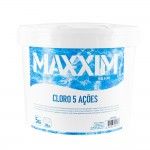 Cloro 5 Açoes Tableta 200gr 5Kg refª MC5AT2005 MAXXIM Cloro 5 Açoes Tableta 200gr 5Kg refª MC5AT2005 MAXXIM