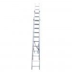 Escada Aluminio Tripla 4,00mt Dg Quadrado ref FEAT400DQ FLUX
