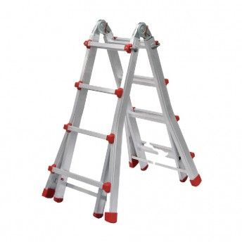 Escada Aluminio Multi Flexivel 1,93mt 4x4 Degraus ref FEAMF19344 FLUX