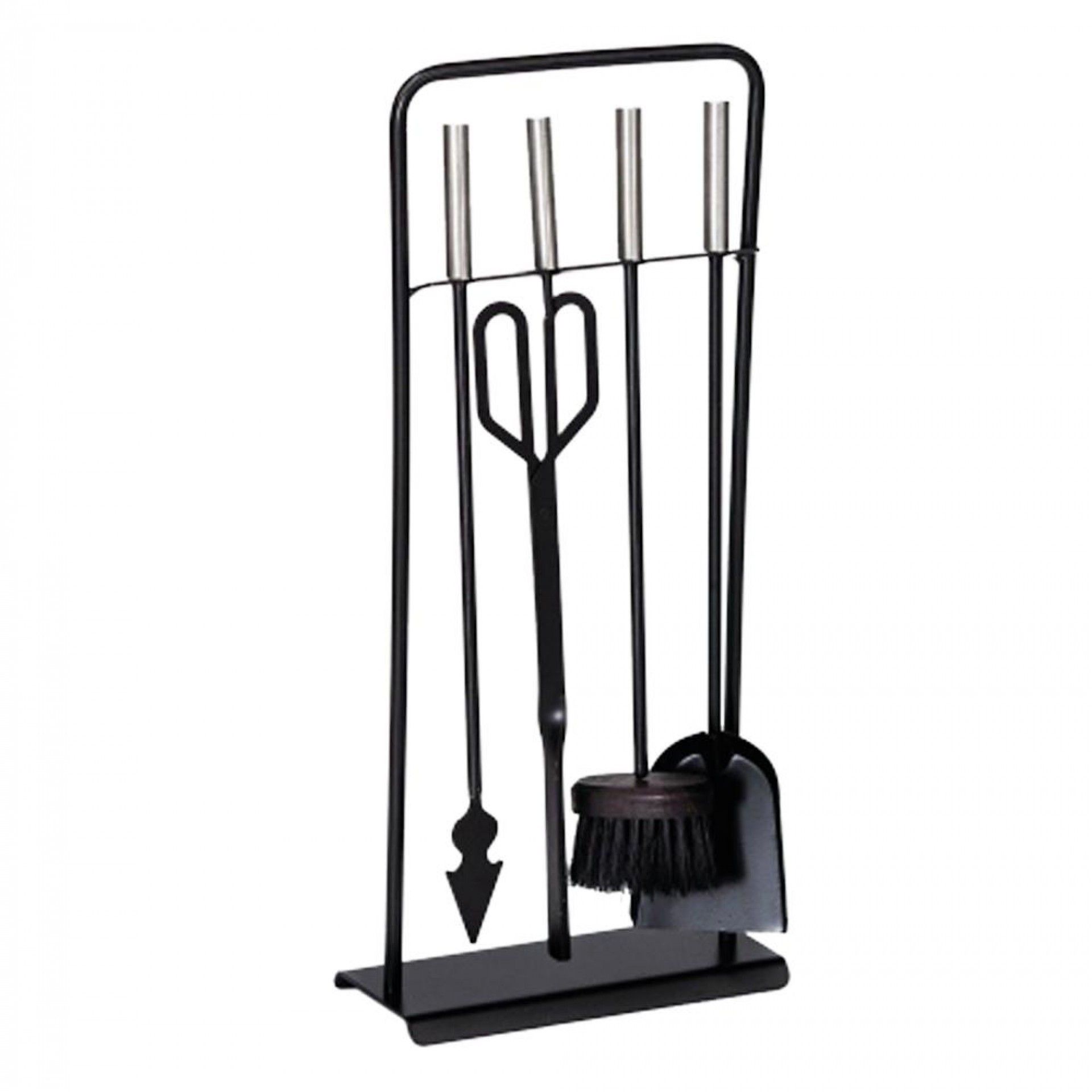 Conjunto 4 Peças para Lareira Cabo Inox n.º 17 refª FC4PLCI17 FLUX