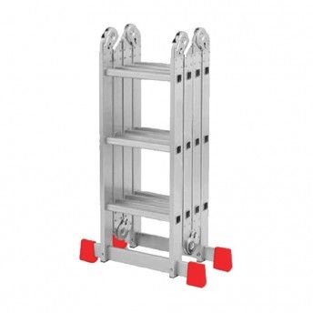 Escada Aluminio Multiuso 4,25mt 4x4 Degraus ref FEAM42544 FLUX