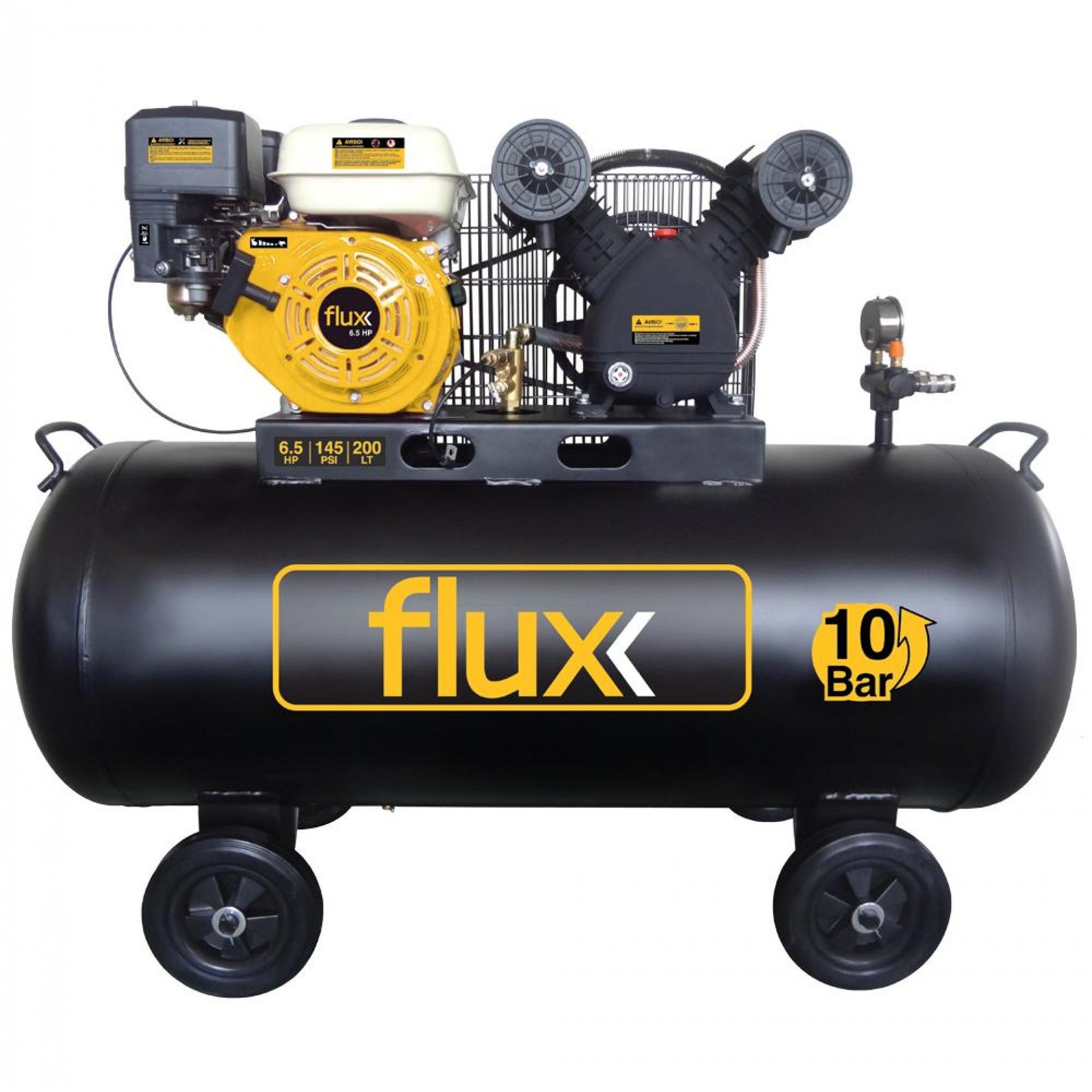 Compressor Gasolina 200Lts 6,5HP refª FCG20065 FLUX