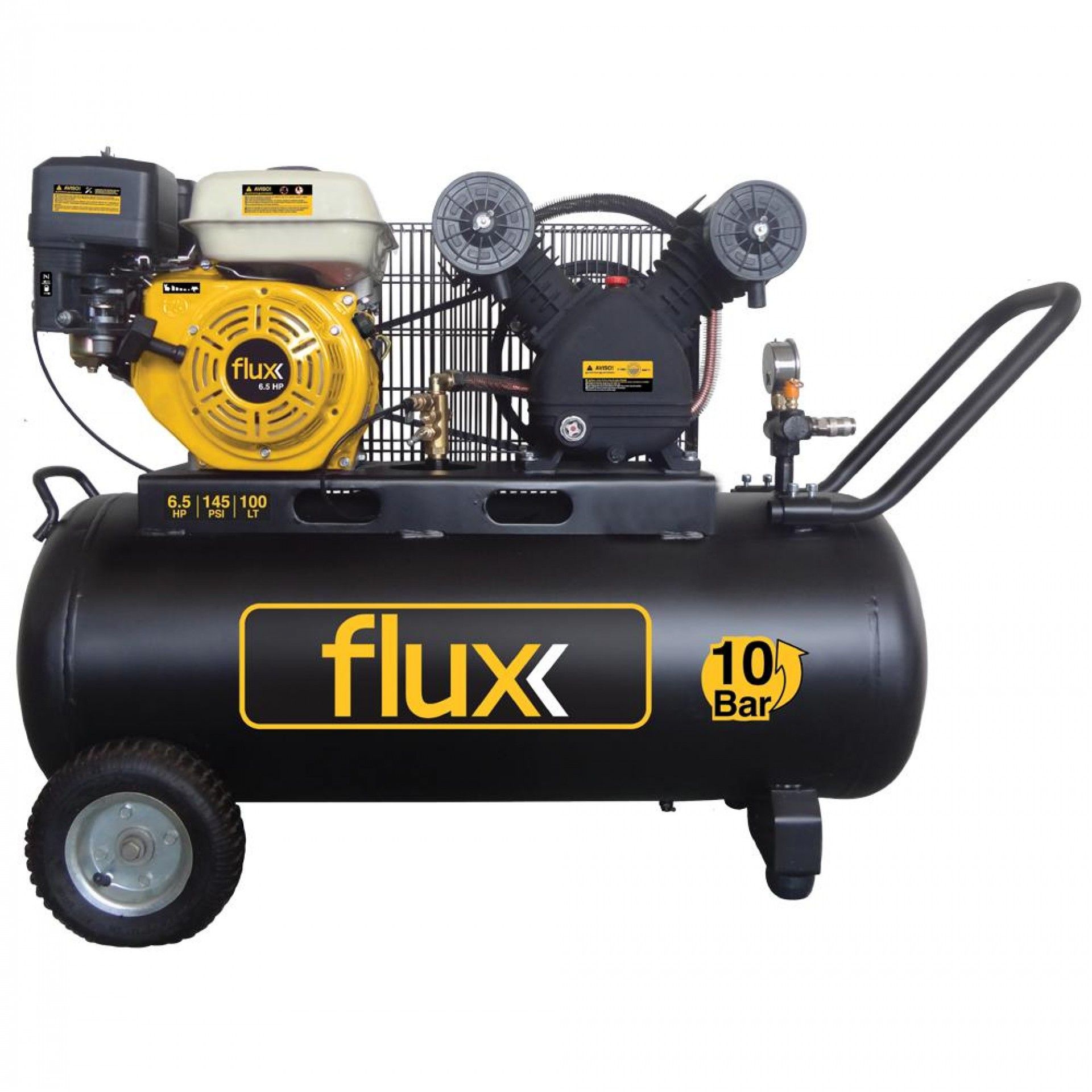Compressor Gasolina 100Lts 6,5HP refª FCG10065 FLUX