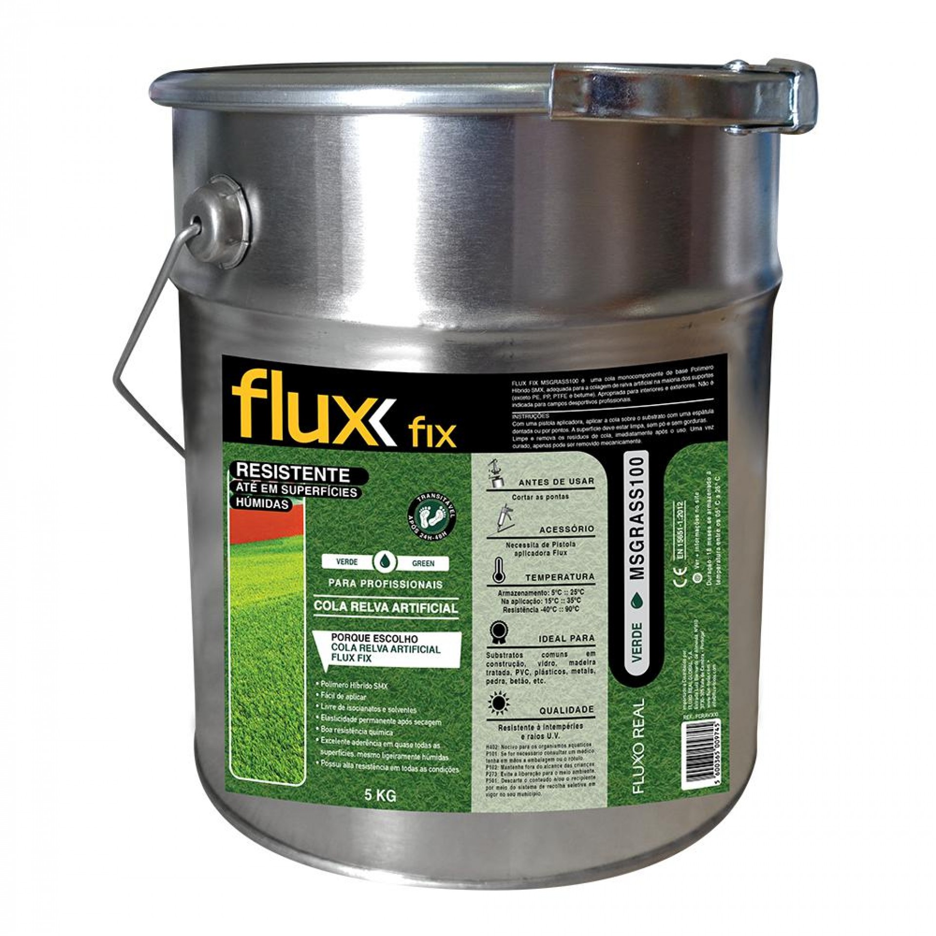 Cola Relva Artificial Verde MSGRASS100 5Kgs refª FCRAV5 FLUX