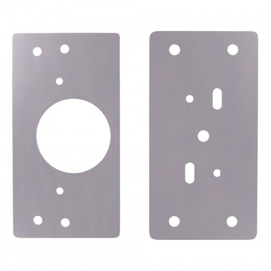 Placa de reparao 90x45mm p/dobradias copo 35 mm BC02 inox ref 27215 Amig