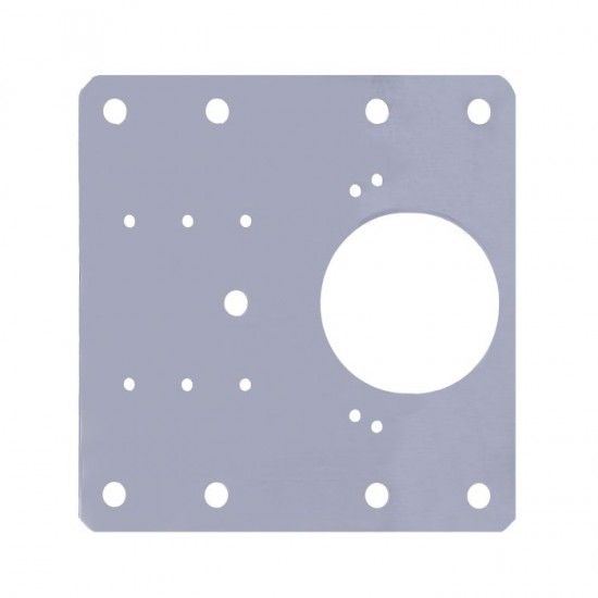 Placa de reparao 90x90mm p/dobradias copo 35 mm BC01 inox ref 27213 Amig