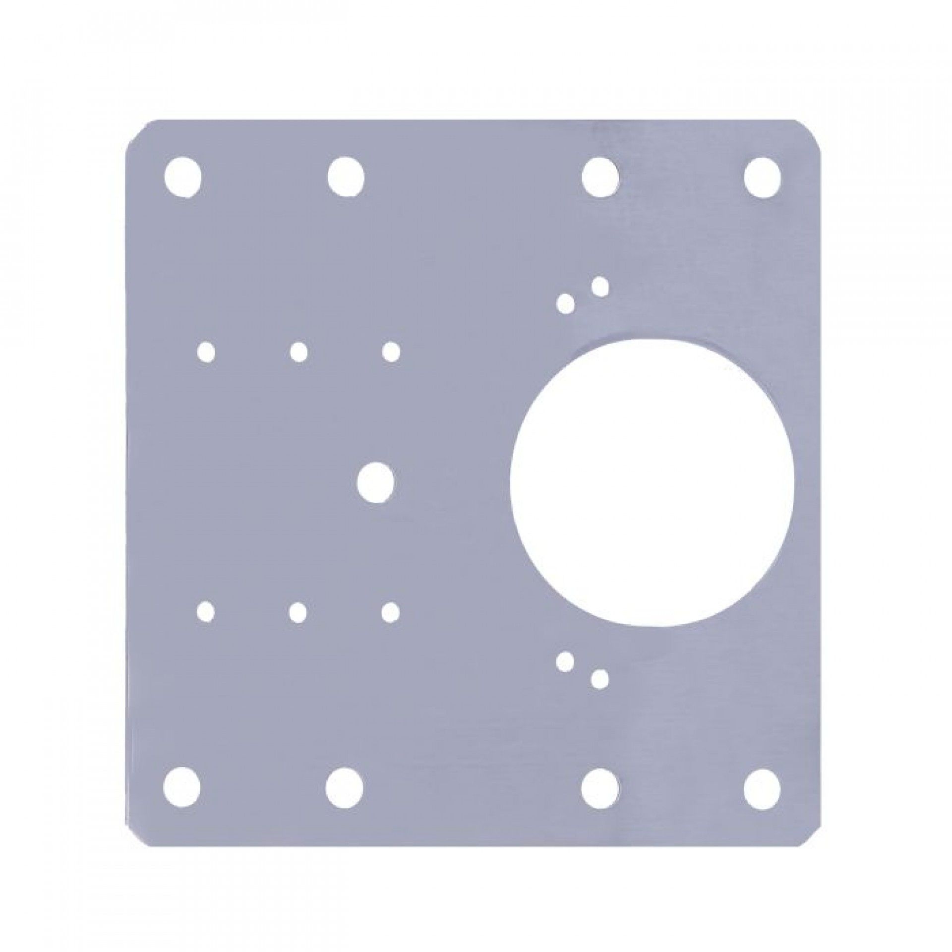 Placa de reparação 90x90mm p/dobradiças copo Ø35 mm BC01 inox refª 27213 Amig