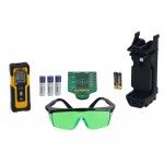 Kit laser DeWalt linhas cruzadas verde DW088CG + Medidor DWHT77100 [DW0887100-1]
