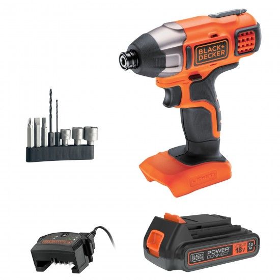 Aparafusadora de impacto 18v ref BDCIM18D1A-QW Black & Decker