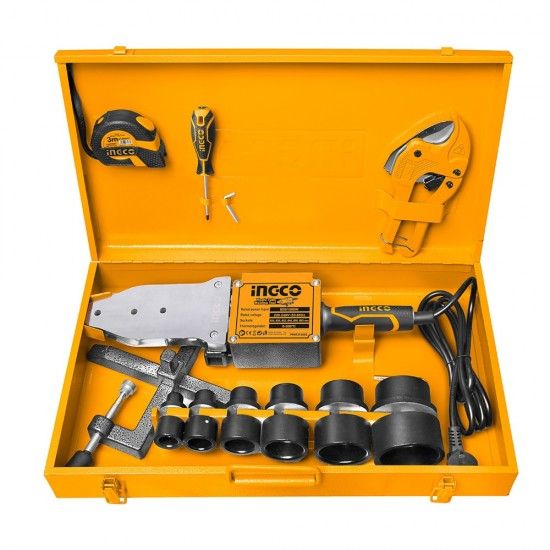 Mquina Polifusora de Soldar Tubos PPR  Ingco 800wc/mala e acessrios PTWT215002
