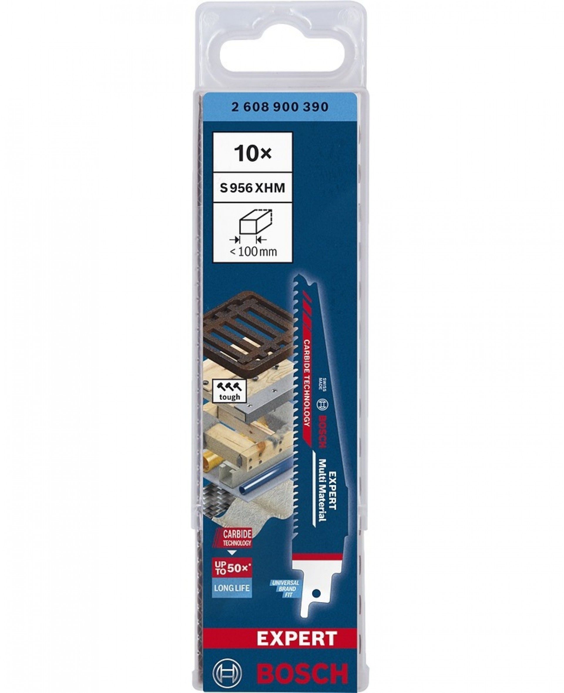 Lâmina de serra sabre Bosch 956 XHM EXPERT ?Multi Material? 10pç 2608900390