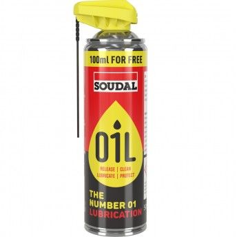Spray lubrificante 500ml 01L 2 em1 Soudal [166605]