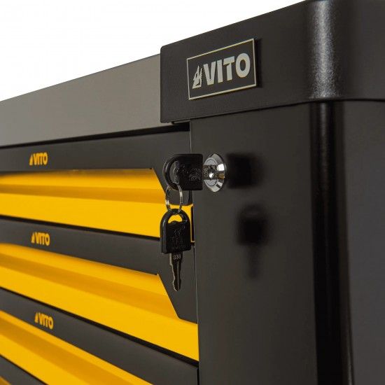 Carrinho 7 gavetas e 221 ferramentas ref VITCF7G  VITO