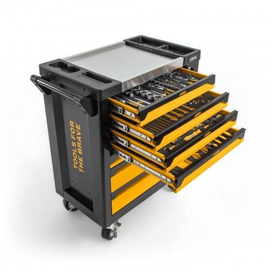 Carrinho 7 gavetas e 221 ferramentas ref VITCF7G  VITO