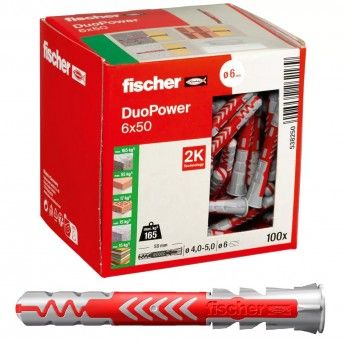 Bucha Fischer DuoPower 6x50mm 100p 538250