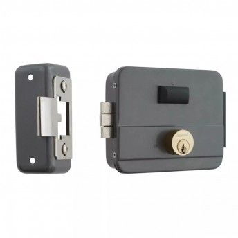 Fechadura (trinco) elctrica (chave/chave/boto) cilindro fixo
