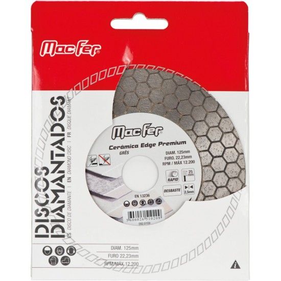 Disco diam 115x25x2.5mm Cer�mica Edge Premium [092.0158] MacFer