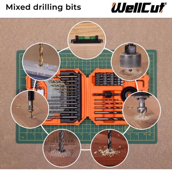 Kit bits e brocas WellCut 56p� WC-DB56