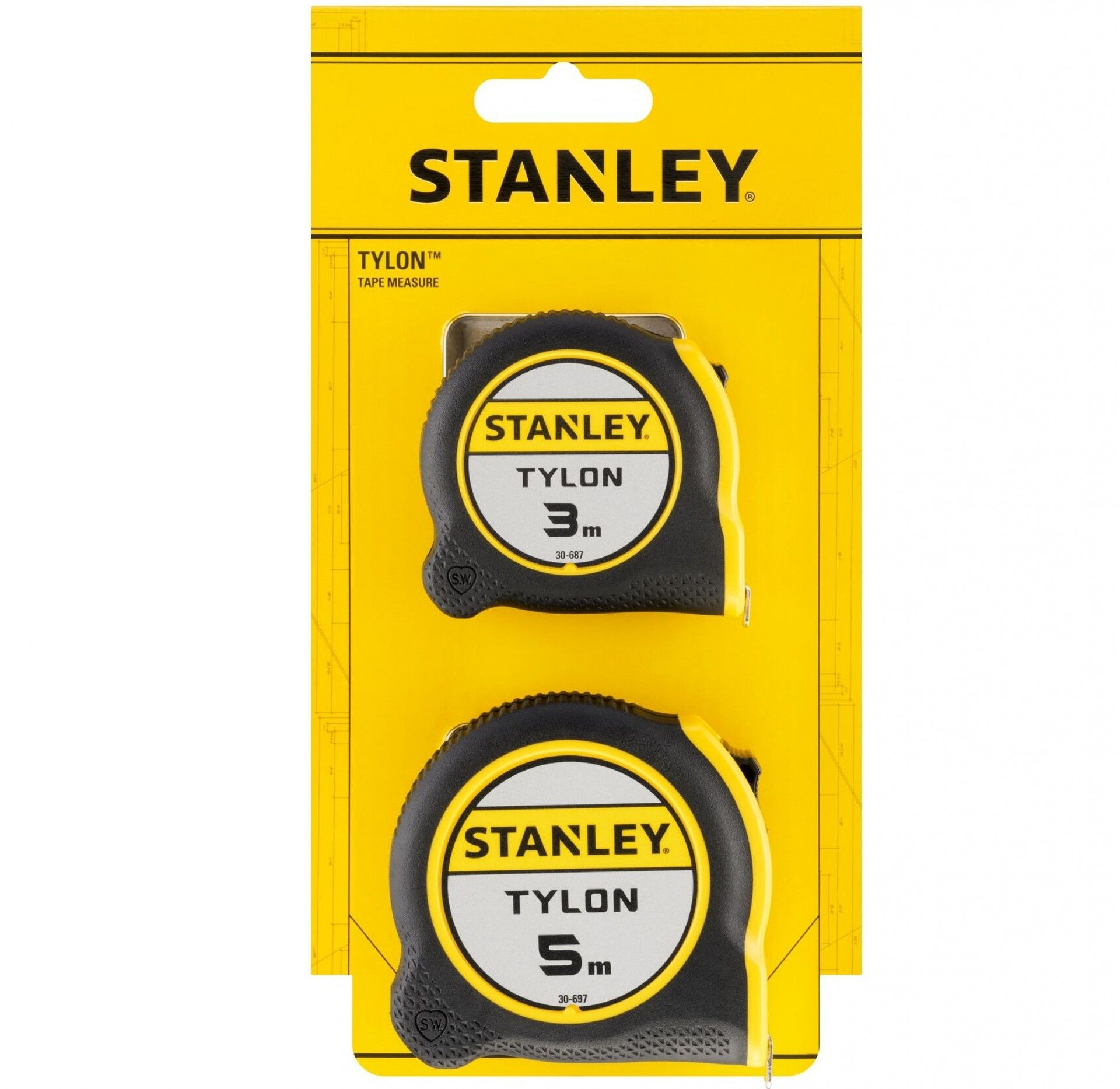 Fita métrica Twinpack 3m e 5m Tylon STHT37260-0 STANLEY