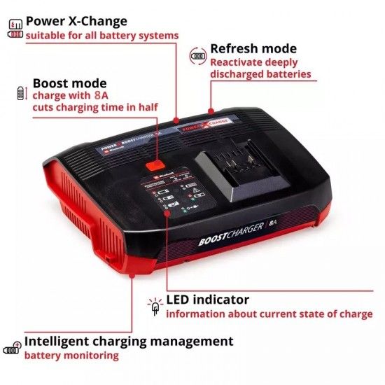 Carregador Power X-Boostcharger 8A [4512155] Einhell