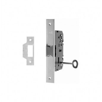 Fechadura Mod 7071x55mm aluminio natural Sofi