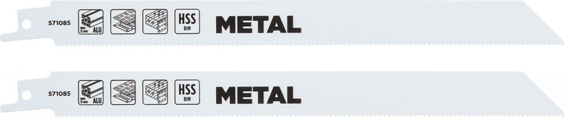 Lâmina de serra p/metal 132mm 2pç refª 571095 KWB