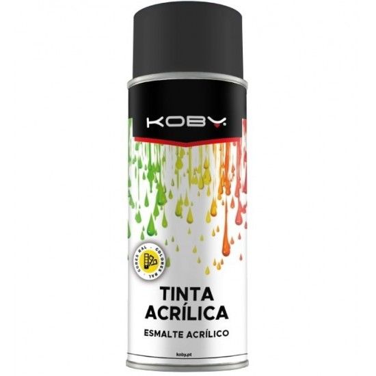 SPRAY KOBY PRETO OPACO 400ML 9005