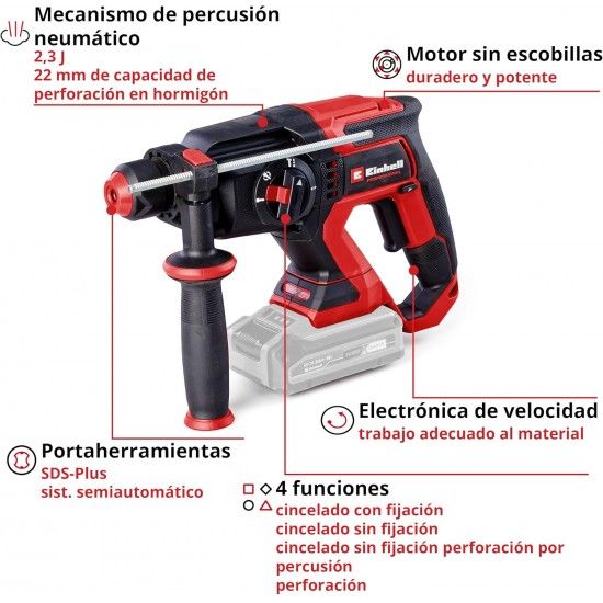 Martelo rotativo sem fio TP-HD 18/22 D Li BL - Solo 4514277 EINHELL