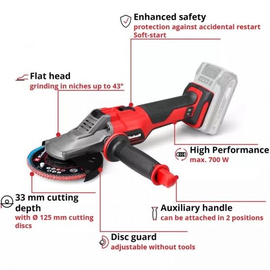 Rebarbadora TP-AG 18/125 F Li BL-Solo ref 4431175 Einhell