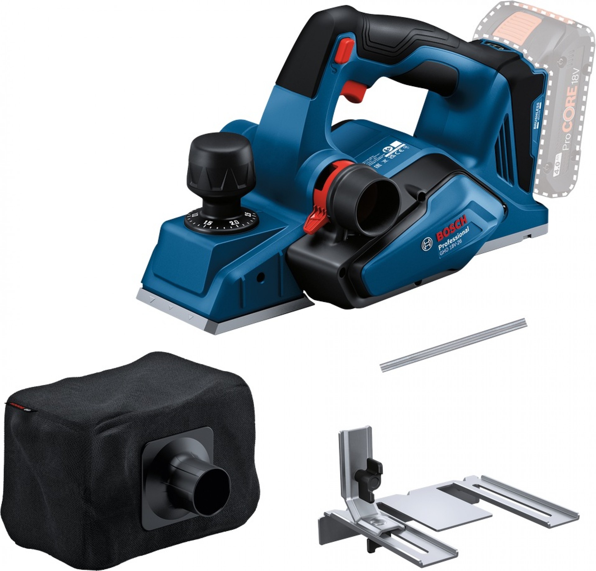 Plaina sem fio GHO 18V-26 Bosch 06015B5001
