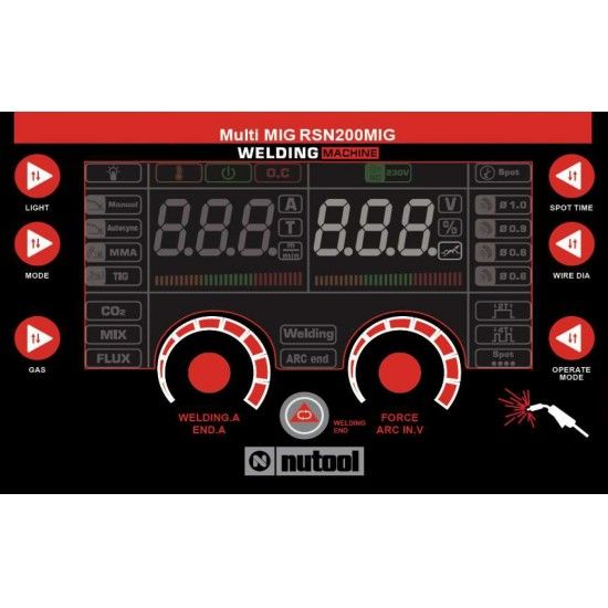 Soldadora multiprocesso 200A RSN200MIG Nutool Soldadora multiprocesso 200A RSN200MIG Nutool