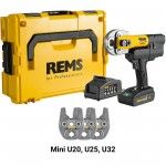Kit Mini-Press 22V ACC L-Boxx [578014_R220] + 3 Tenazes Mini (20,25,32) 578x09_R220 REMS
