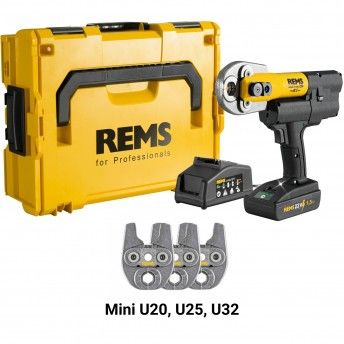 Kit Mini-Press 22V ACC L-Boxx [578014_R220] + 3 Tenazes Mini (20,25,32) 578x09_R220 REMS