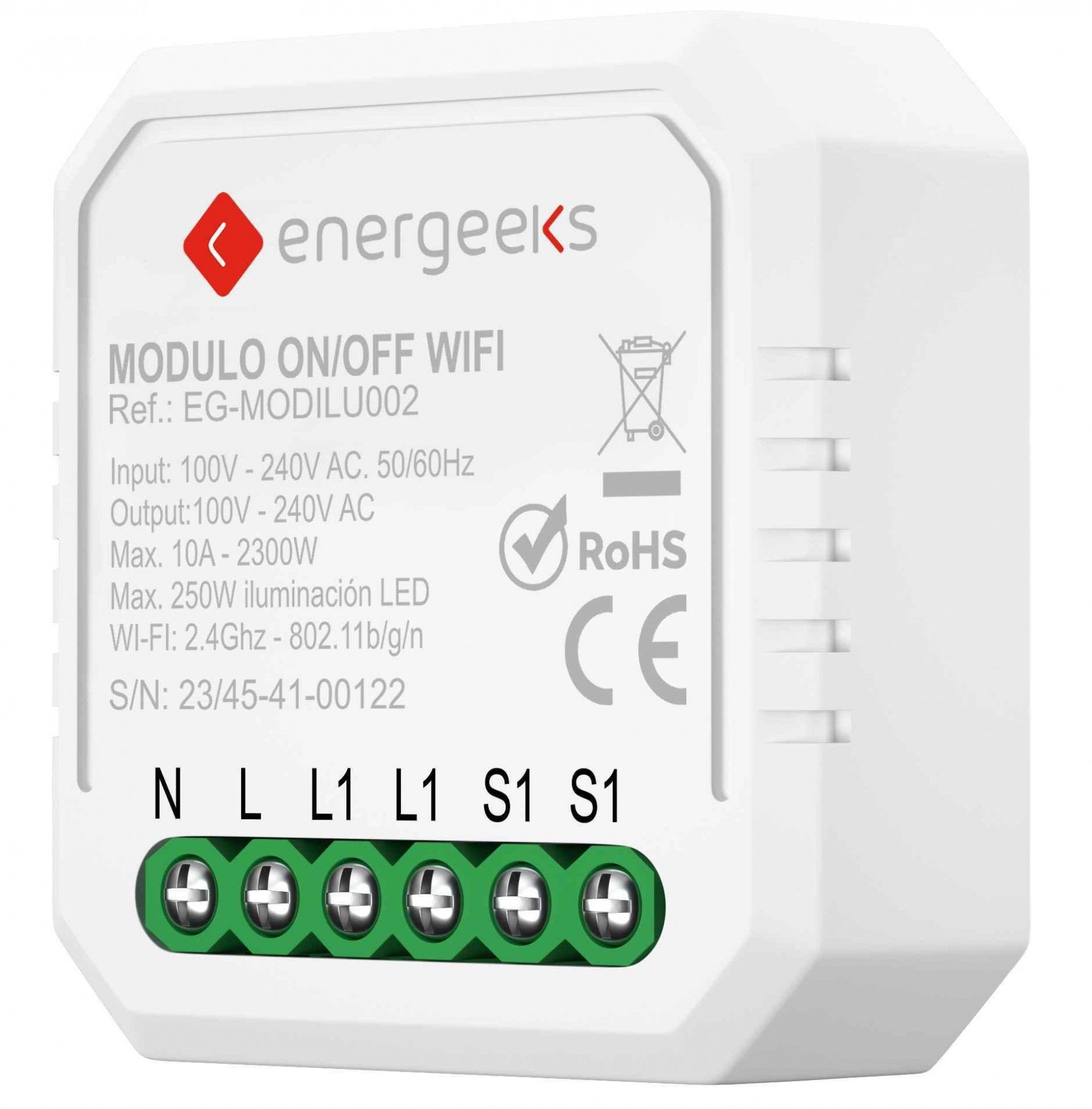 Módulo Interruptor Liga/desliga Wifi refª EG-MODILU002 ENERGEEKS