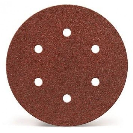 6 Discos De Lixa 150Mm 6 Furos Velcro Mse 6 Discos De Lixa 150Mm 6 Furos Velcro Mse