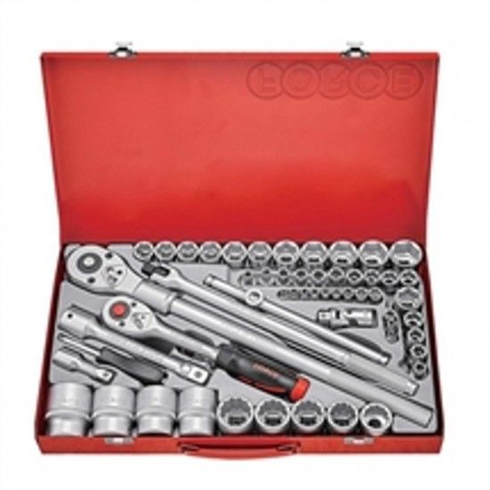 Jogo Ch Misto 1/4-1/2-3/4 * Hex4>41mm * 65Pcs 4652 ref� 343008 Force