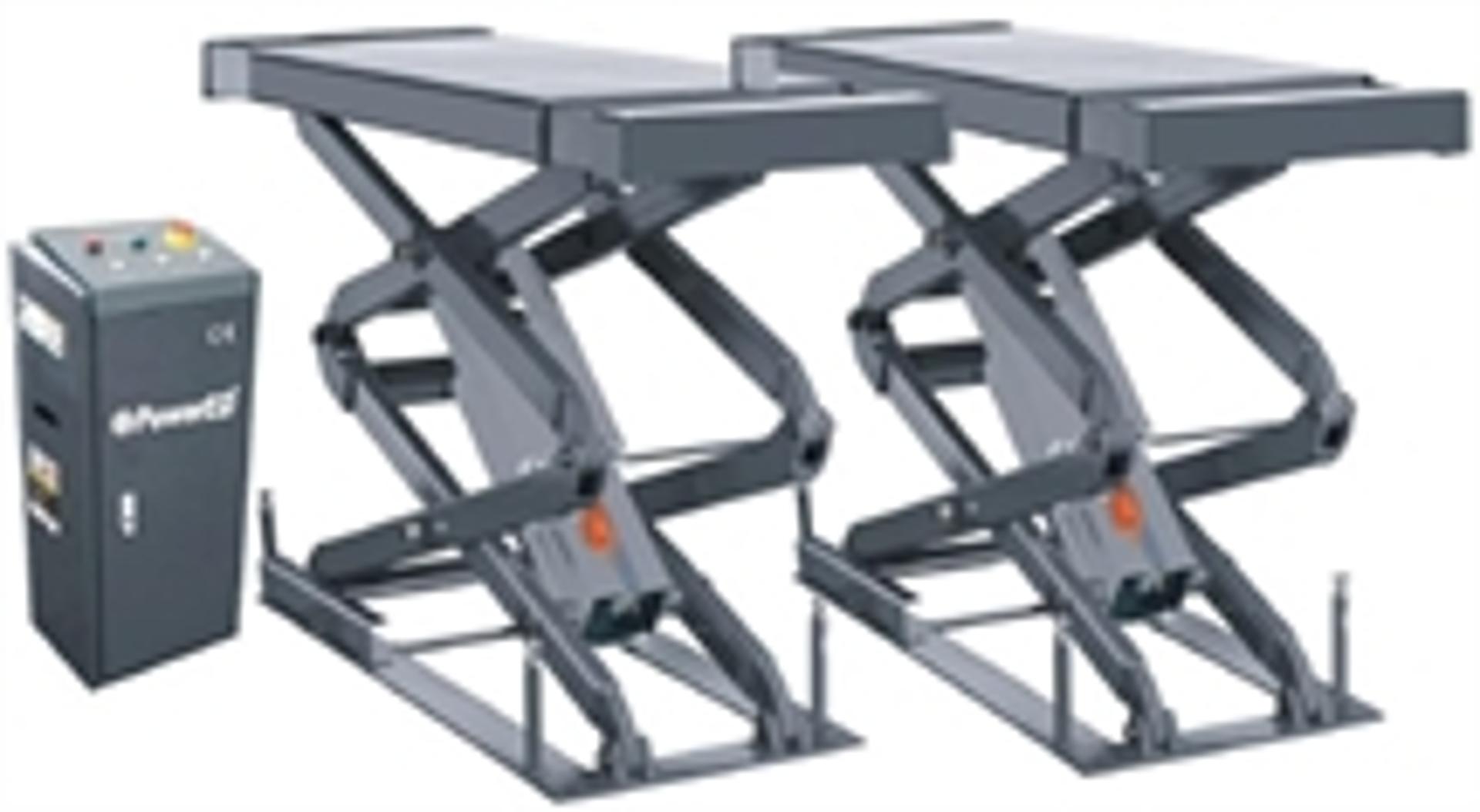 Elevador Tesoura 3.5Ton Longo Encastrar Psle35L refª 310117 Powered