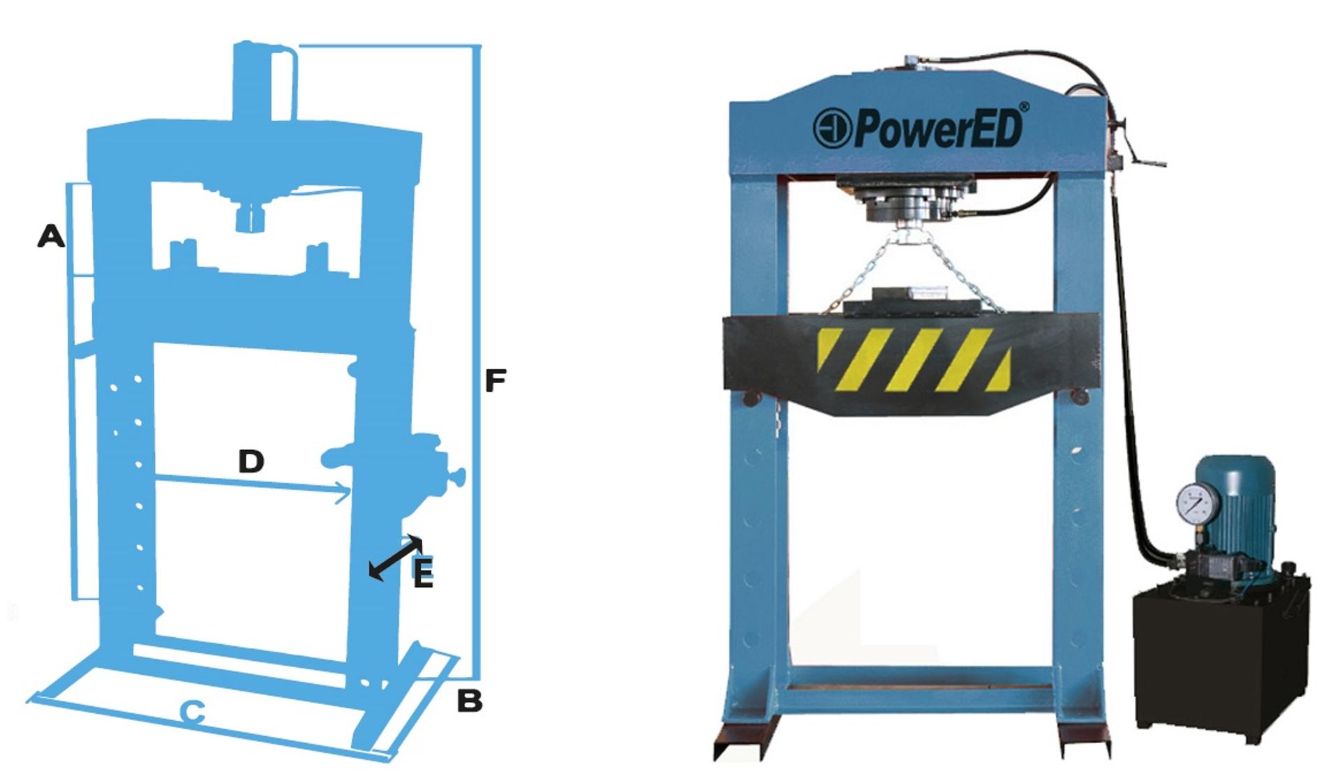 Prensa 150T Eletrica Pesp150 refª 260105 Powered