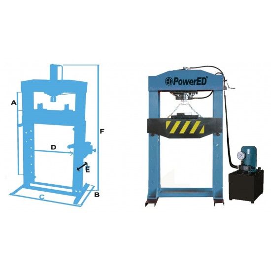 Prensa 100T Eletrica Pesp100 ref� 260104 Powered