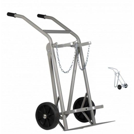 Carro Transporte C/Suporte Para 2 Garrafas Gas ref 272118 Heavyware