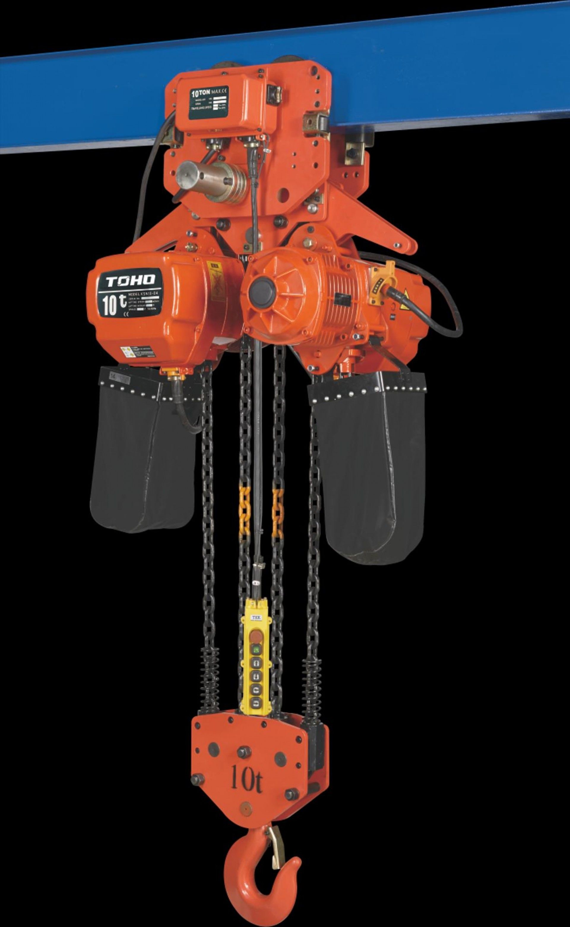 Guincho Elect. Trifasico C/Carro 10000Kg 4Mts refª 300611 Toho