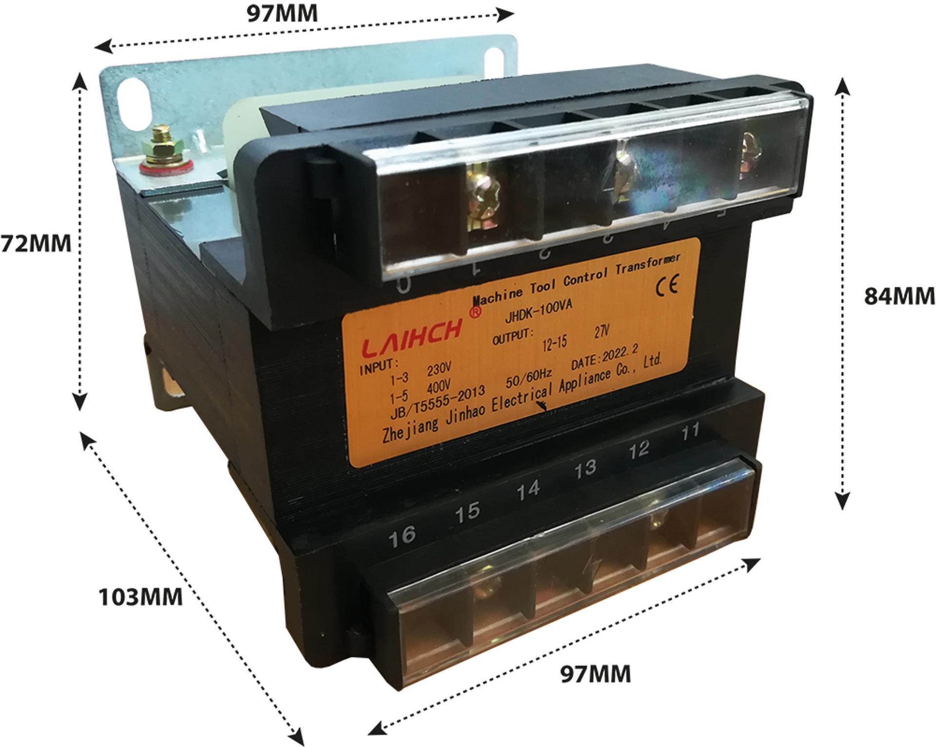 Transformador 24V 230V/400V 100Va 103X97X84mm refª 240484 Powered