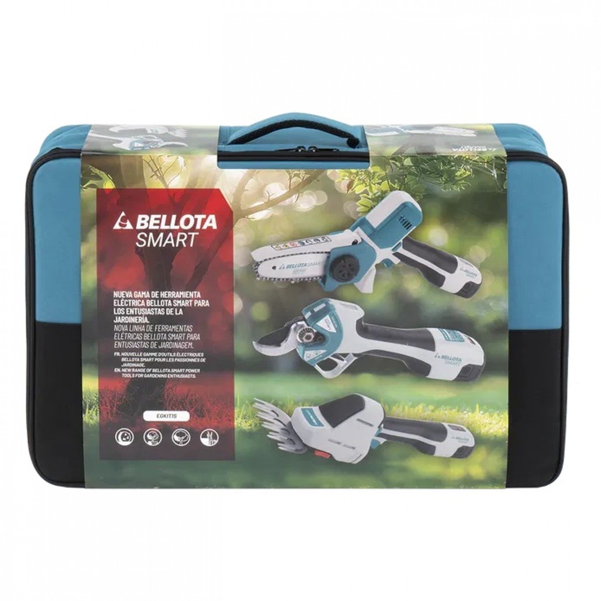 Kit Serra+ mini corta-sebes + tesoura poda a bateria Smart EGKIT1S BELLOTA