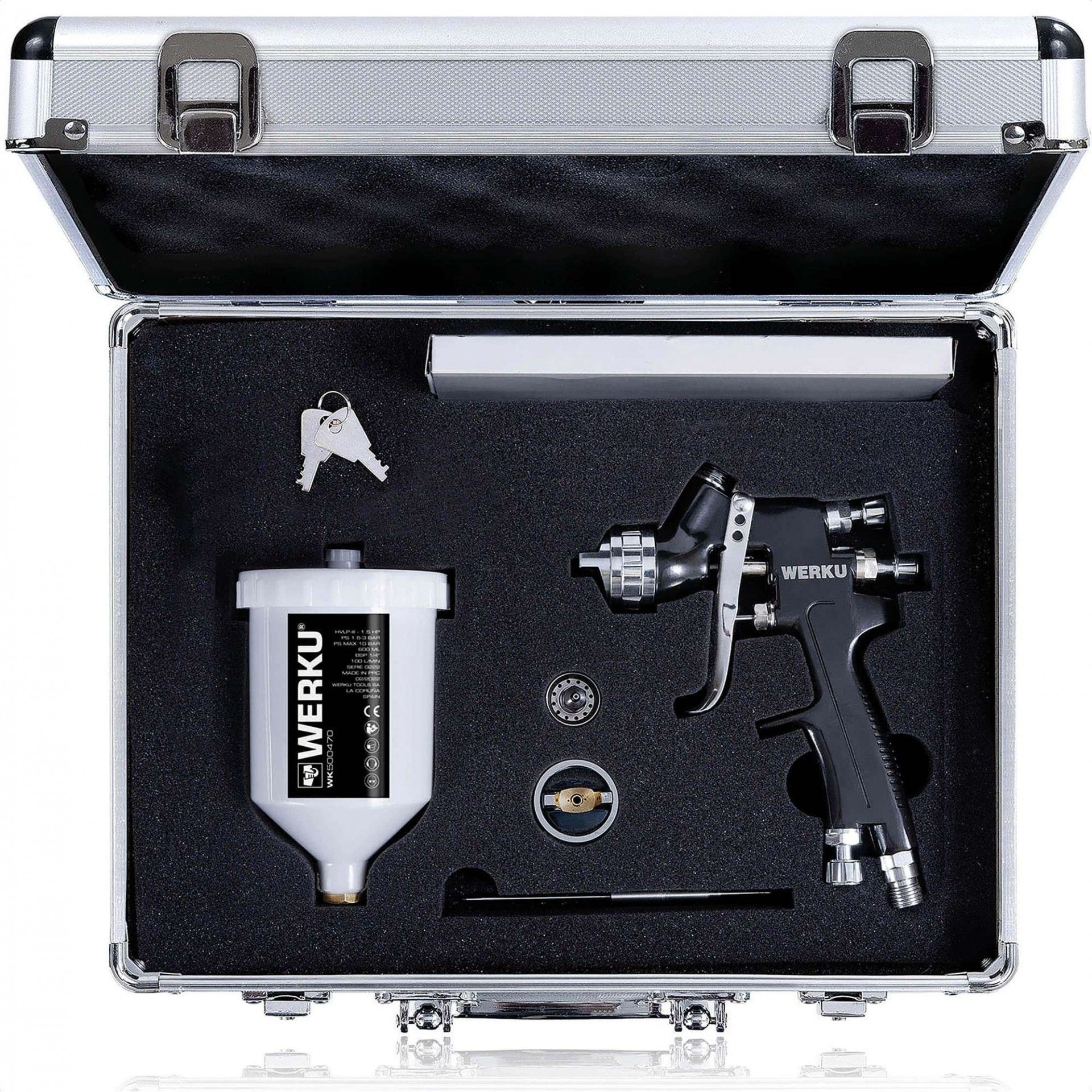 Pistola Pintar Gravidade Retoques Hvlp-Iii 125 Ml 1.5 Hp refª WK501000 Werku