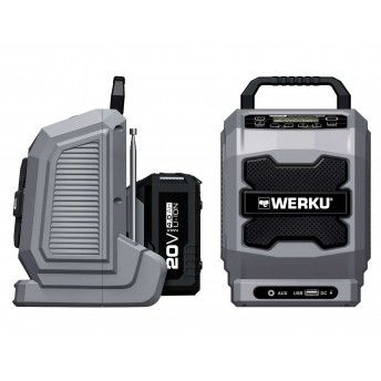 Rdio FM-AM 20V (sem baterias) ref WK403600 Werku